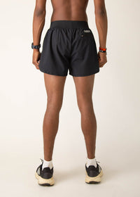 Men's Black 4" Half Split Shorts XS S M L XL