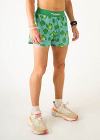 Men's Fartlek Froggies 4" Half Split Shorts (Blue/Green)
