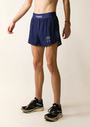 Men's Navy Blue 4" Half Split Shorts