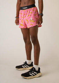 Men's Pink Bananas 4" Half Split Shorts XS S M L XL