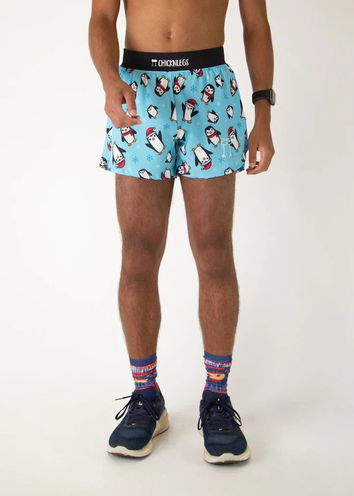 Men's Slippery Bois Penguins 4" Half Split Shorts