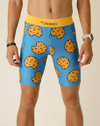 Men's Chocolate Chip Cookies 8" Half Tights (XS, S, M, L, XL)