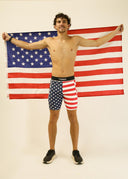 Men's USA 8" Half Tights (XS S M L XL)