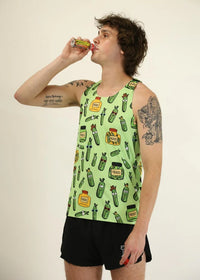 Men's Pickles Performance Singlet (Green) XS S M L XL