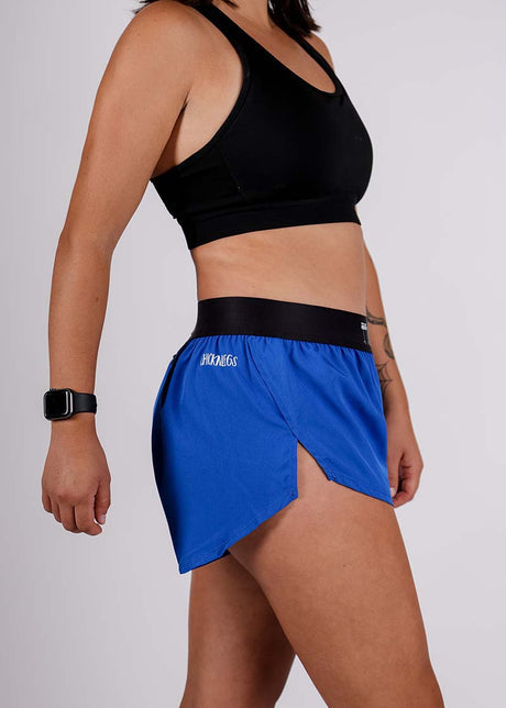 Women's Royal Blue 1.5" Split Shorts (Large)