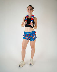 Women's Pool Party 1.5" Split Shorts (XXS, XS, S, M, L, XL)