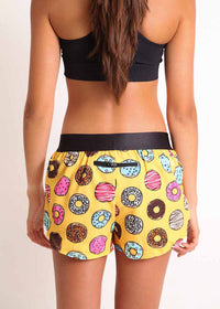 Women's Salty Donuts 1.5" Split Shorts (XXS XS S M L XL)