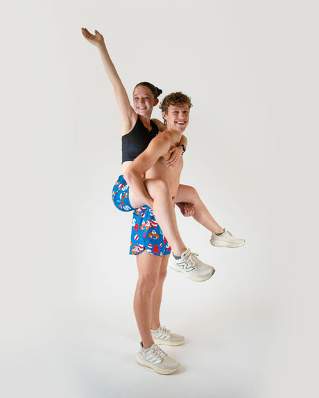 Men's Pool Party 4" Half Split Shorts (XS, S, M, L, XL)