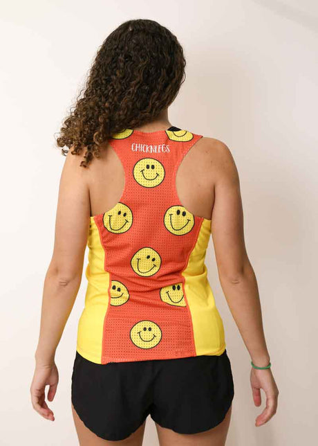 Women's Smileys Performance Singlet (Orange)