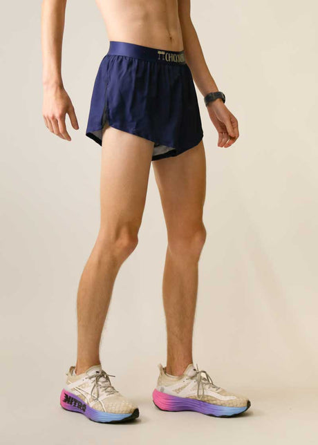 Men's Navy Blue 2" Half Split Shorts (XS, S, M, L, XL)
