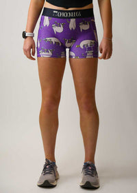 Women's Sloths 3" 2-Pocket Compression Shorts XS S M L XL