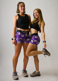 Women's Sloths 3" 2-Pocket Compression Shorts XS S M L XL