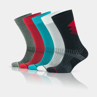 Men's Bamboo Colorful Patterned Crew Dress Socks