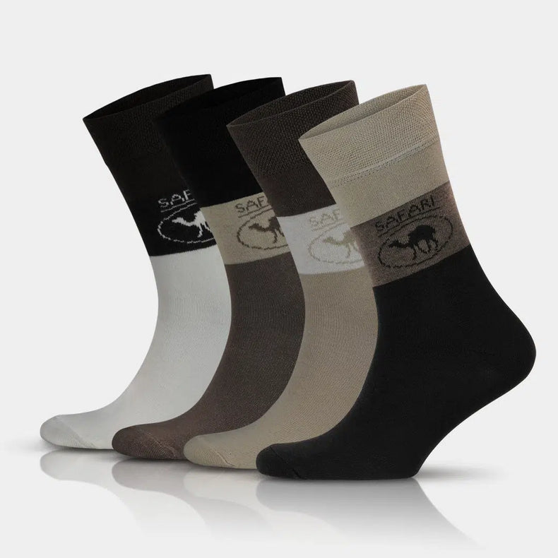 Men's Cotton Safari Patterned Dress Socks