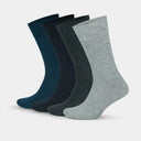 Men's Cotton Crew Seamless Dress Socks - Multicolor