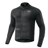 Men’s Cycling Fleece Jersey Long Sleeve for 32–50°F
