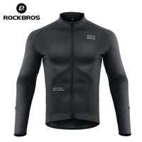 Men’s Cycling Fleece Jersey Long Sleeve for 32–50°F