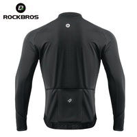 Men’s Cycling Fleece Jersey Long Sleeve for 32–50°F