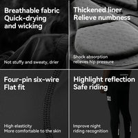 Men's Cycling Pants Breathable Padded For Summer & Fall-Pasta
