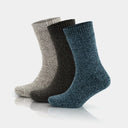 Women's Merino Wool Extra Thick Full Terry Fuzzy Crew Socks