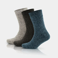 Women's Merino Wool Extra Thick Full Terry Fuzzy Crew Socks
