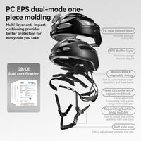 Steering Remote Smart Riding Helmet with Bike Headlight and Tail Light GlowGuard