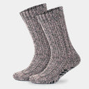 Women's Merino Crew Non-Slip Grip Cabin & Christmas Socks