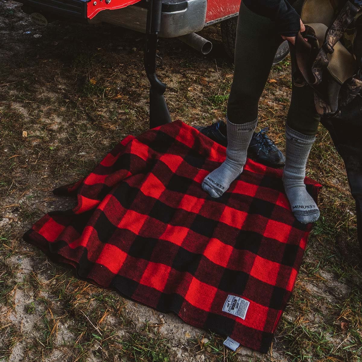 Camp Throw Blanket White Mountain Woolen