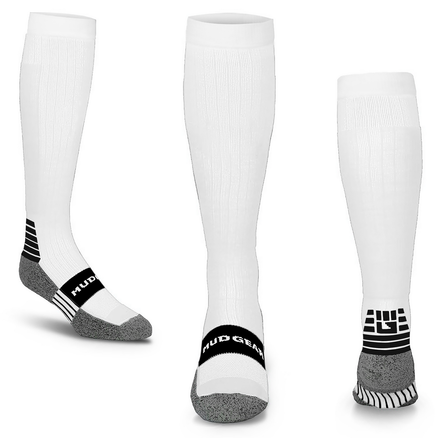 Tall Compression Socks (White)
