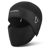 ROCKBROS Skull Cap Helmet Liner, Winter Thermal Cycling Hat with Glasses Holes, Beanie