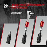 1/4-Inch Ratchet Socket Wrench Set 2.5-8mm Allen Hex Torx Sockets for Road  Mountain Bike Maintenance