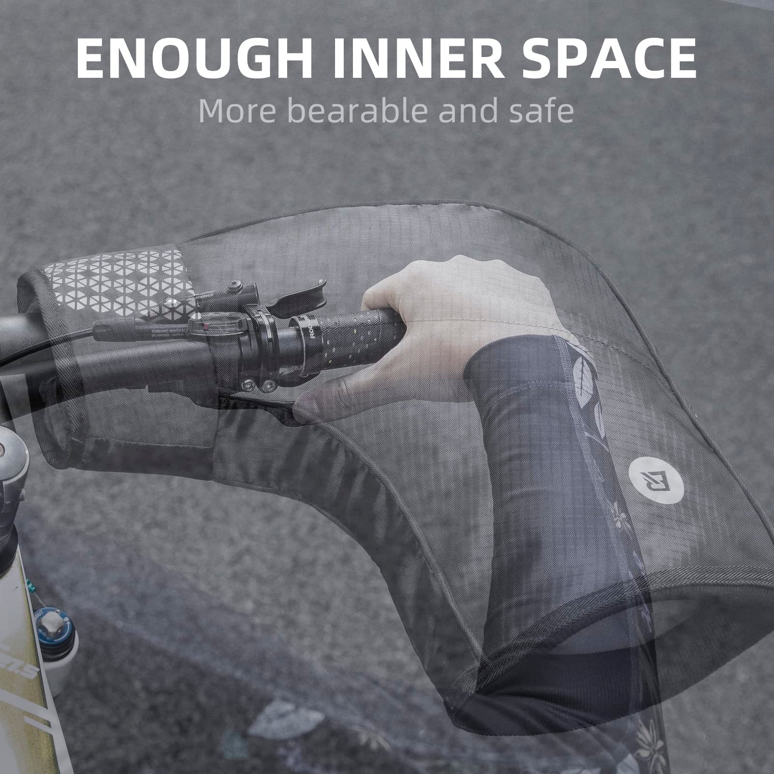 ROCKBROS Thinsulate Thermal Bike Handlebar Mittens - Cold Weather Pogies Cover Gloves