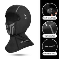 ROCKBROS Windproof Winter Fleece Balaclava for Men - Ski, Cycling, Motorcycle Mask