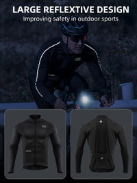 ROCKBROS Men¡¯s Winter Cycling Jacket Thermal Windproof Softshell for Road MTB