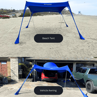 Malo’o DualShade™ 10x10 - Instant beach shade. Vehicle-ready awning