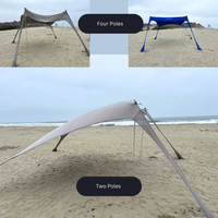 Malo’o DualShade™ 10x10 - Instant beach shade. Vehicle-ready awning