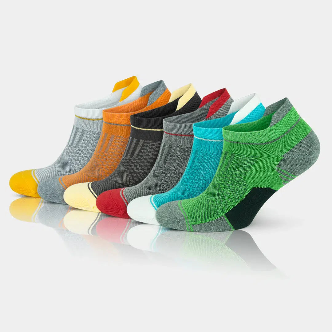 Men's Bamboo Low Cut Moisture Wicking Athletic Running Socks