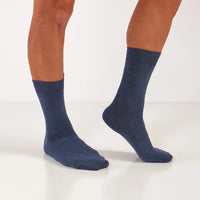 Men's Colorful Cotton & Linen Blend Thin Dress Socks