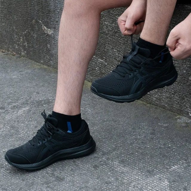 Men's Cotton Low Cut Thin Black Athletic Socks