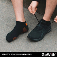 Men's Cotton Black Low-Cut Sneaker Socks