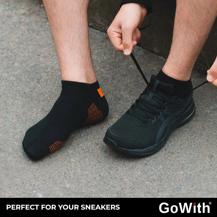 Men's Cotton Black Low-Cut Sneaker Socks