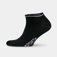 Men's Cotton Low Cut Black Athletic Socks