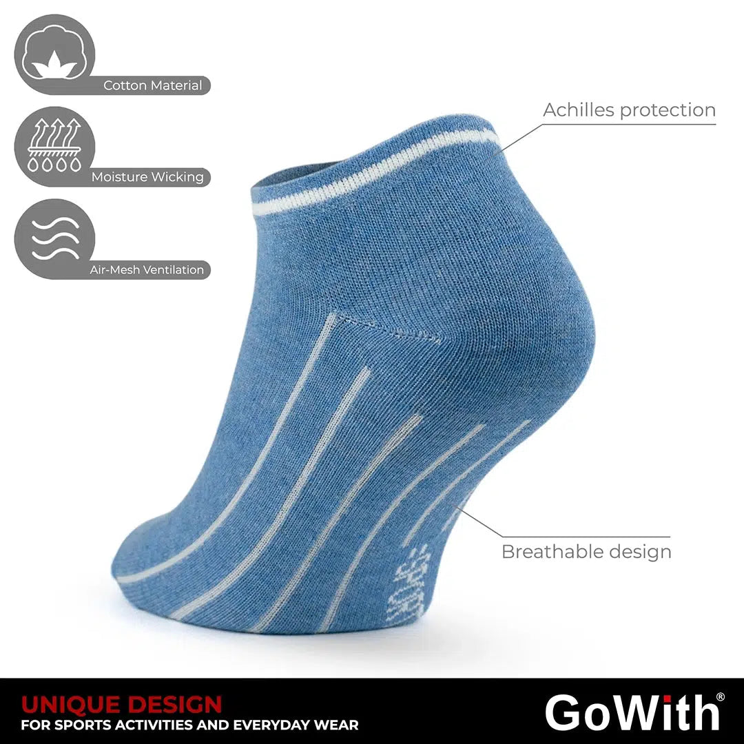 Men' Cotton Low Cut Thin Colorful Socks