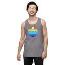 Men’s White Lake Half Premium Tank