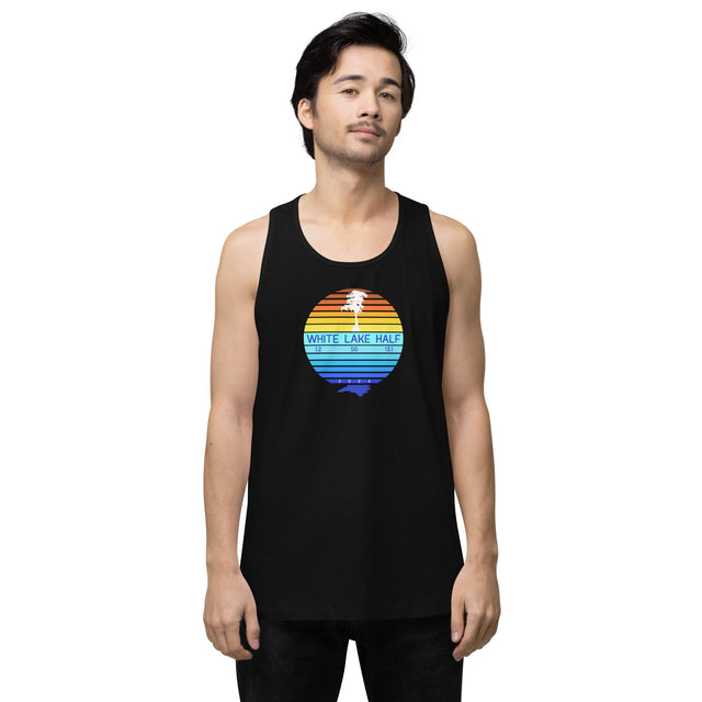 Men’s White Lake Half Premium Tank