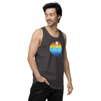 Men’s White Lake Half Premium Tank