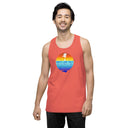 Men’s White Lake Half Premium Tank