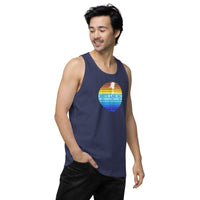 Men’s White Lake Half Premium Tank