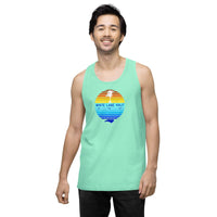 Men’s White Lake Half Premium Tank