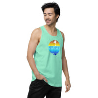 Men’s White Lake Half Premium Tank